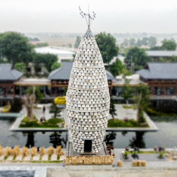 Tháp Thần Nông được coi là biểu tượng cho vị thần của nền văn minh lúa nước